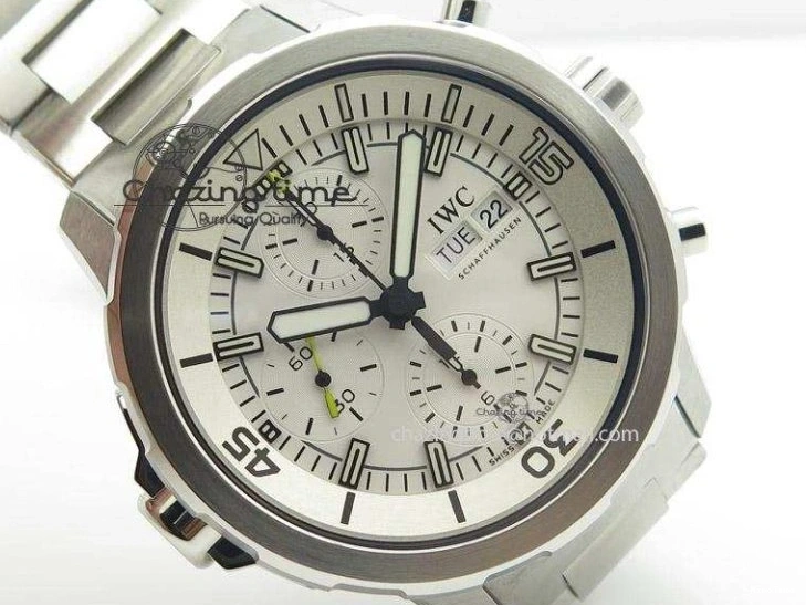 MIROTIME 0228 Versatile Aquatimer Chrono IW376803 V6F 1:1 Best Edition White Dial On SS Bracelet A 7359